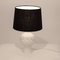 Mid-Century Spanish White Porcelain and Black Shade Table Lamp from lladro, 1970s 8