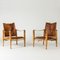 Safari Lounge Chairs by Kaare Klint for Rud. Rasmussen, 1960s, Set de 2 1