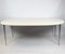 Danish Dining Table with White Laminate and Steel Legs, 1980s, Image 2