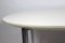 Danish Dining Table with White Laminate and Steel Legs, 1980s 6