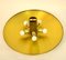 Large Brass Minimal Flush Mount Ceiling or Wall Light by Florian Schulz, 1970s 9