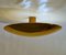 Large Brass Minimal Flush Mount Ceiling or Wall Light by Florian Schulz, 1970s 10