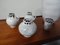 Vintage White Ceramic Vases by Hans Welling for Ceramano, 1960s, Set of 5 6