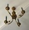 Directoire Solid Gilt Bronze Chandelier from Lucien Gau, 1960s, Image 5