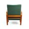 Vintage Green Fabric and Oak Armchairs by Kropacek & Kozelka for Interier Praha, 1940s, Set of 2, Image 4