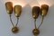 Mid-Century German 2-Arm Sconces, 1950s, Set of 2, Image 9