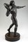 Antique Bronze Sculpture of Male Nude with Stone by Hugo Siegwart 7