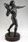 Antique Bronze Sculpture of Male Nude with Stone by Hugo Siegwart, Image 7