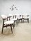 Cowhorn Dining Chairs from Hulmefa Nieuwe Pekela, 1950s, Set of 4, Image 2