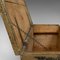 Baúl de comerciantes inglés victoriano antiguo de madera de pino, década de 1850, Imagen 9