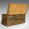 Antique Victorian English Pinewood Merchants Trunk, 1850s, Image 6