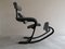 Vintage Leather Duo Balans Lounge Chair by Peter Opsvik for Stokke, 1980s, Immagine 3
