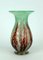 Art Deco Green and Dark Read Ikora Glass Vase by Karl Wiedmann for WMF, 1930s, Image 11