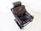 Black Leather Lounge Chair by Åke Fribytter for Nelo Möbel, 1970s 2