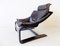 Black Leather Lounge Chair by Åke Fribytter for Nelo Möbel, 1970s 14