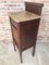 Art Nouveau Walnut and Marble Top Nightstand 16