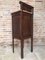 Art Nouveau Walnut and Marble Top Nightstand 17