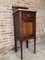 Art Nouveau Walnut and Marble Top Nightstand 7