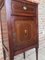 Art Nouveau Walnut, Marquetry, and Marble Top Nightstand 10