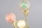 Florale Vintage Hollywood Regency Stehlampe aus Messing 12