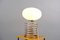 Mid-Century Chromium and Oval Opaline Glass Shade Table Lamp from De Nieuwe Honsel, Image 7