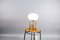Mid-Century Chromium and Oval Opaline Glass Shade Table Lamp from De Nieuwe Honsel 8