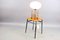 Mid-Century Chromium and Oval Opaline Glass Shade Table Lamp from De Nieuwe Honsel 4