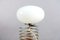 Mid-Century Chromium and Oval Opaline Glass Shade Table Lamp from De Nieuwe Honsel 10