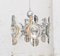 Mid-Century Italian Chrome and Glass Lends Chandelier by Gaetano Sciolari for Sciolari, 1966 2