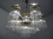 Lámpara de araña italiana grande de latón y vidrio de Gaetano Sciolari para Sciolari, años 60, Imagen 10