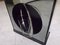 Black Lacquered Bar Table with Mirror Round Turntable Acrylic Glass Handle, 1930s, Image 5