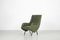Grüne italienische Mid-Century Kunstleder Sessel, 1950er, 2er Set 1