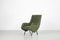 Mid-Century Italian Green Leatherette Armchairs, 1950s, Set of 2, Image 1