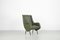 Grüne italienische Mid-Century Kunstleder Sessel, 1950er, 2er Set 11