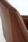 Butaca italiana de cuero sintético con patas de latón, años 50, Imagen 15