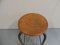 Industrieller Vintage Hocker, 1950er 4