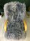 Vintage Art Deco Gray Sheepskin Armchair, Image 3