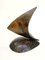 Escultura de pez patinado hecha a mano de cobre, años 70, Imagen 1
