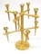 Scandinavian Wooden 9-Arm Candleholder, 1970s, Image 1