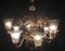 Lámpara de araña vintage de 9 luces de Cesare Toso, Imagen 2