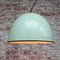 Vintage Industrial Light Green Enamel Pendant Lamp, Image 4
