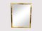 Brass Rectangle Mirror, 1950s, Image 1