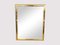 Specchio rettangolare in ottone, anni '50, Immagine 1