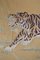 Grande Tapisserie Antique en Soie Brodée d'un Tigre Chasse au Cerf, 1890s 12