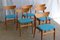 Danish Petroleum Teak Dining Chairs by Schiønning & Elgaard for Randers Møbelfabrik, 1960s, Set of 6 3