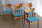 Danish Petroleum Teak Dining Chairs by Schiønning & Elgaard for Randers Møbelfabrik, 1960s, Set of 6, Image 3