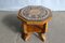 Tavolino da caffè ottagonale Art Déco in noce e marmo con intarsi geometrici, anni '20, Immagine 1
