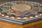 Art Deco Octagonal Coffee Table in Walnut & Marble Top with Geometric Inlays, 1920s 7