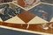Achteckiger Art Deco Couchtisch aus Walnuss & Marmor mit geometrischen Intarsien, 1920er 13