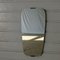 Vintage Frameless Mirror with Brass Application, Image 1